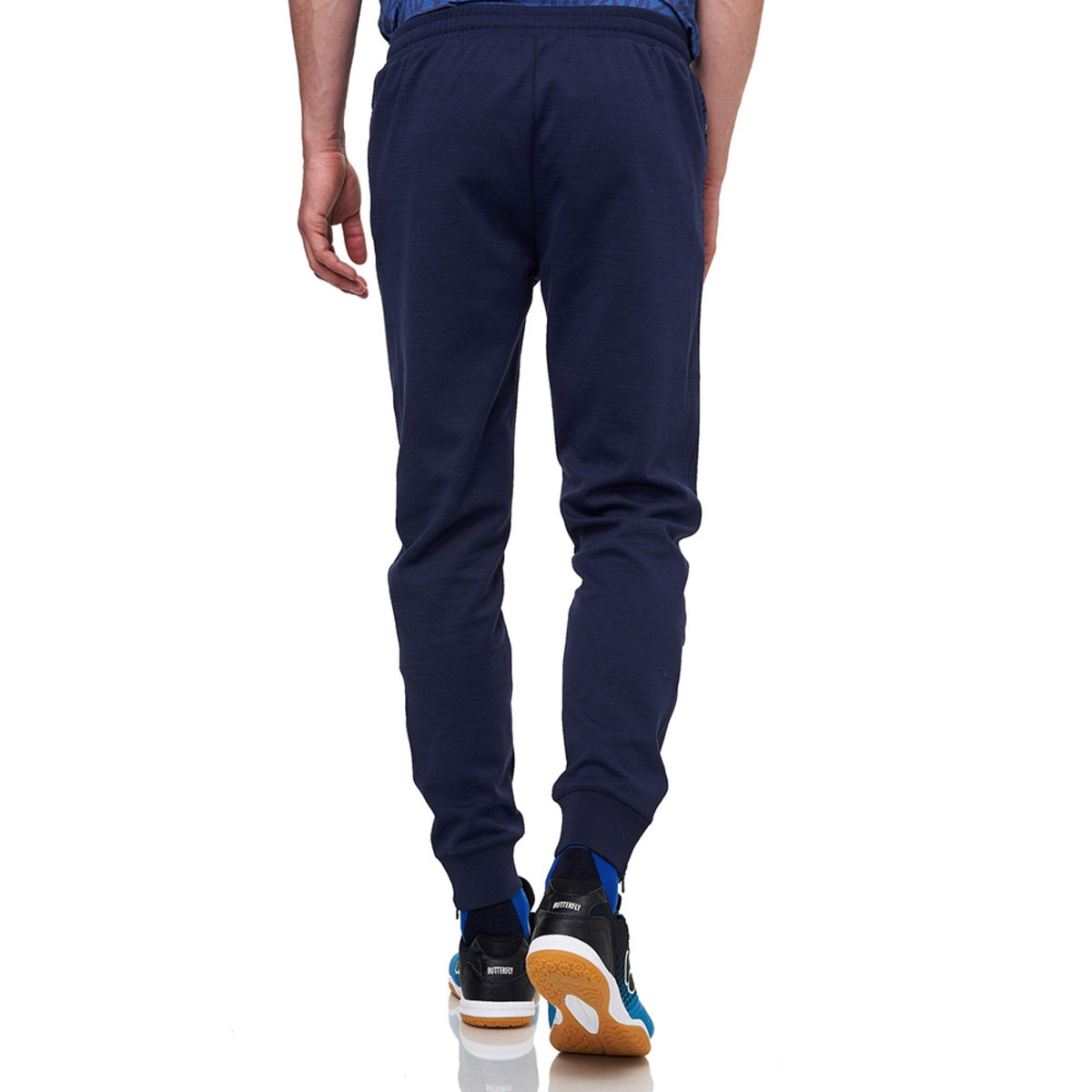 Higo Tracksuit Pants: Blue, Model, Back